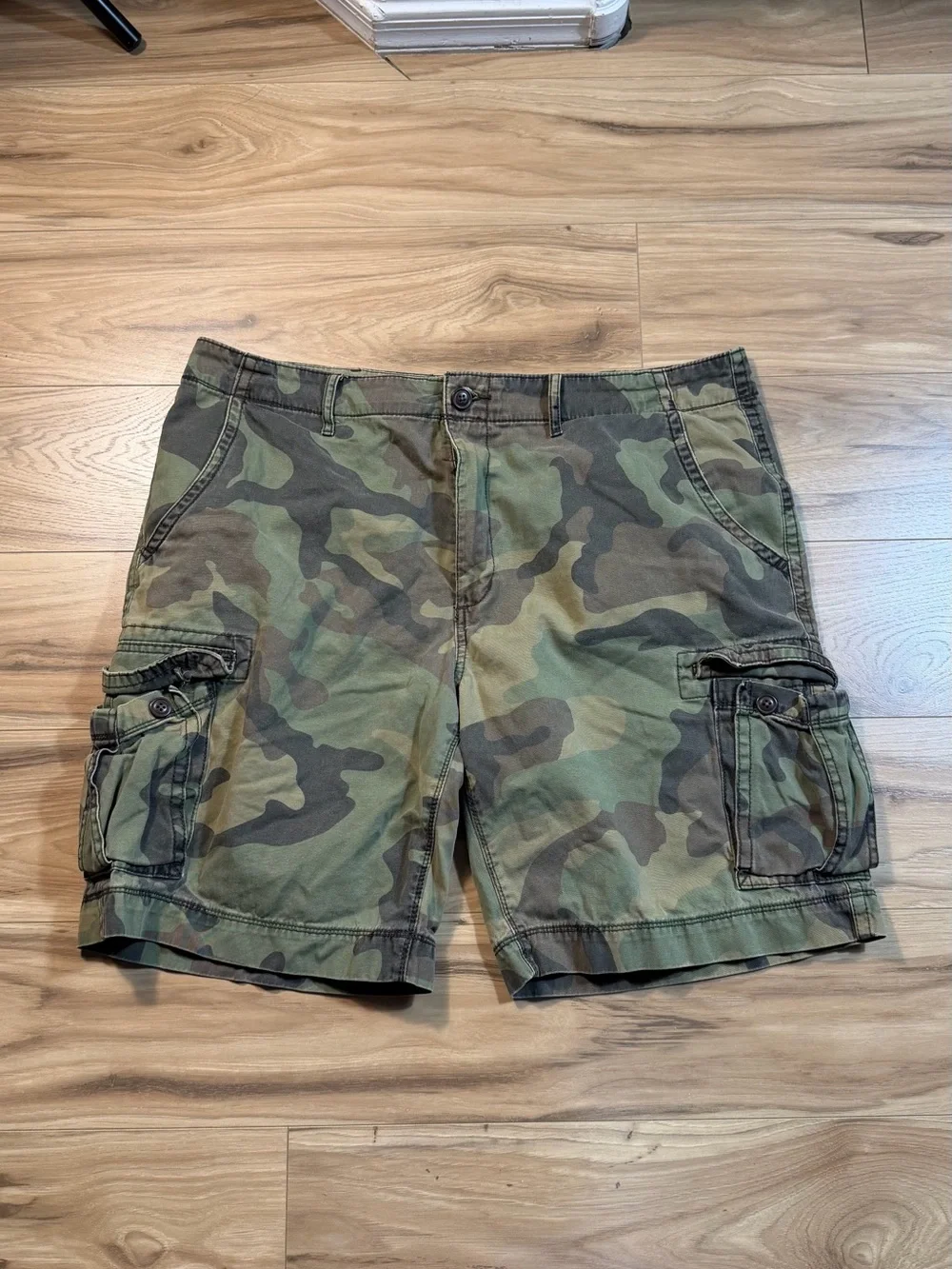 Men's Camo Cargo Shorts - Green
